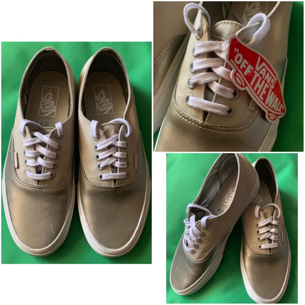 Vans Era Gold Metallic Shoes - w 9.5/m 8